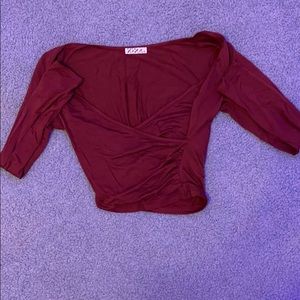 Crossover Long-sleeve Top